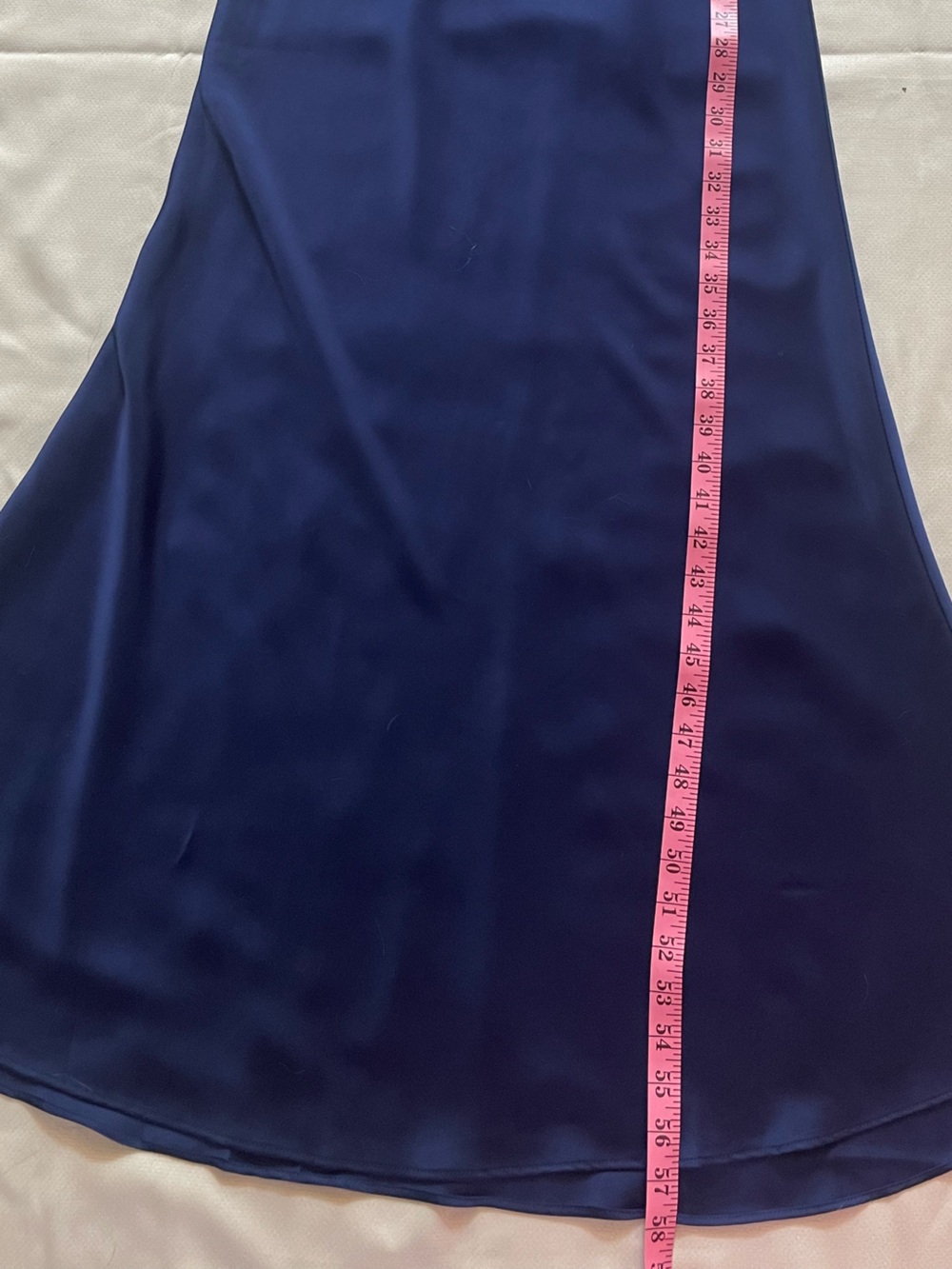 Atelier de La Hang (ADLH) Navy Blue Satin Maxi Dress - Picture 11 of 11